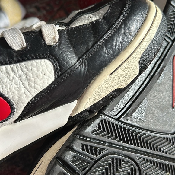 Vintage Nike Air Black White Red Skater Tennis Shoes men’s size 12 - Picture 12 of 16